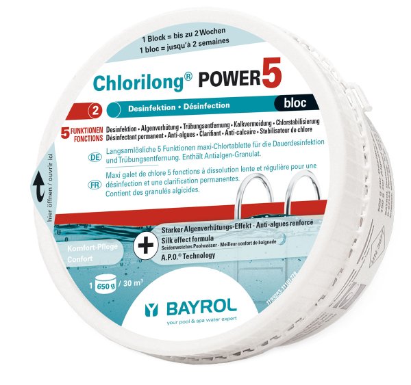 Bayrol Chlorilong Power 5 bloc 0,65 kg