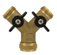 MS Zweiwege-Kugelhahn 2xAG, 1xIG 3/4"