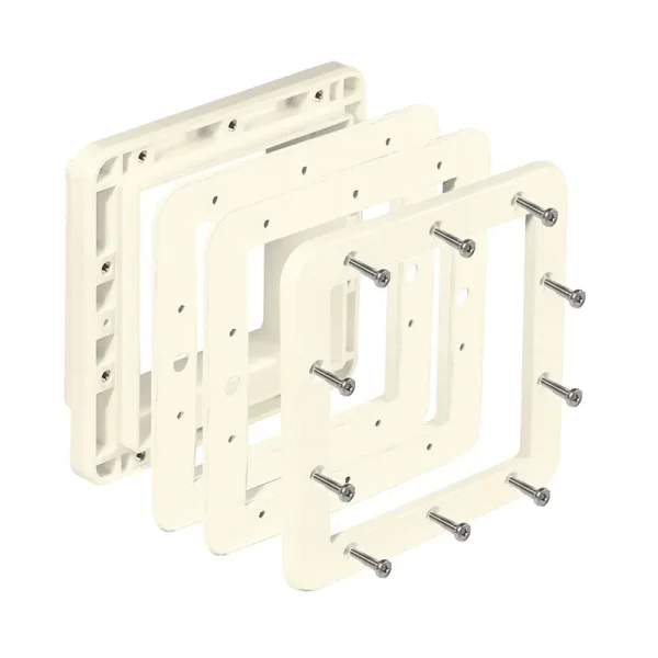 MTS V10 Flanscheinheit ABS Cremewei&szlig; V4A M5 x 20 mm