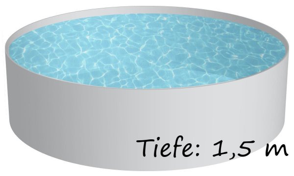 Einh&auml;ngefolie f&uuml;r BAUKA-Rundbecken, 0,7 (0,67) mm stark, 1,50 m tief